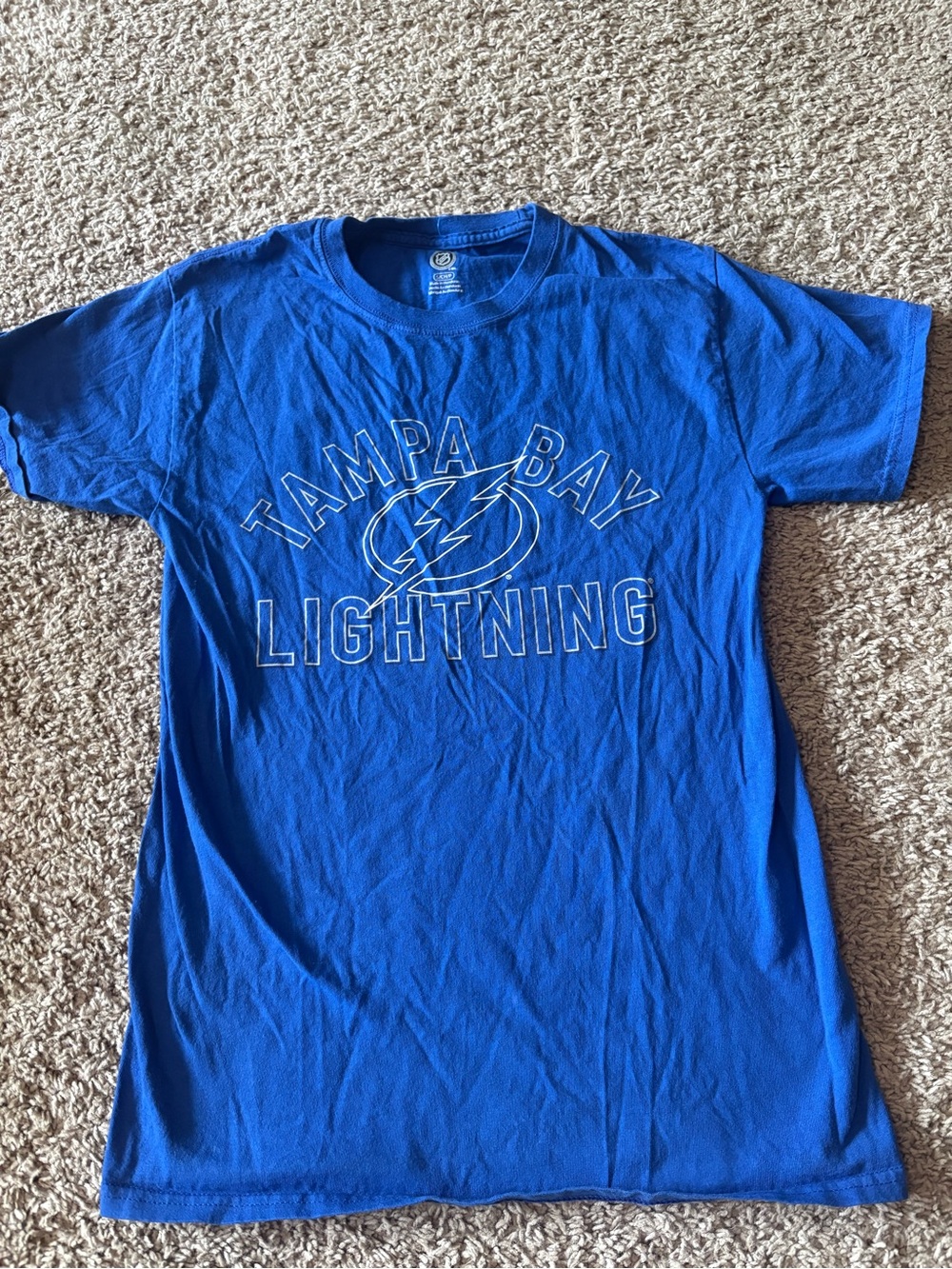 NHL Royal Blue Tampa Bay Lightning Graphic Tee